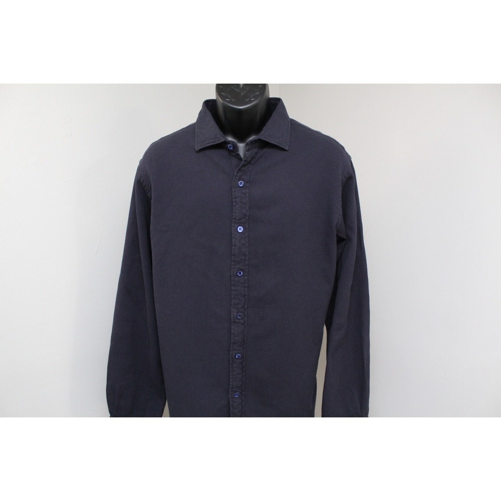 Polo Ralph Lauren Slim Fit Diamond Mesh Button Up Dress Shirt Mens Size 2XL XXL